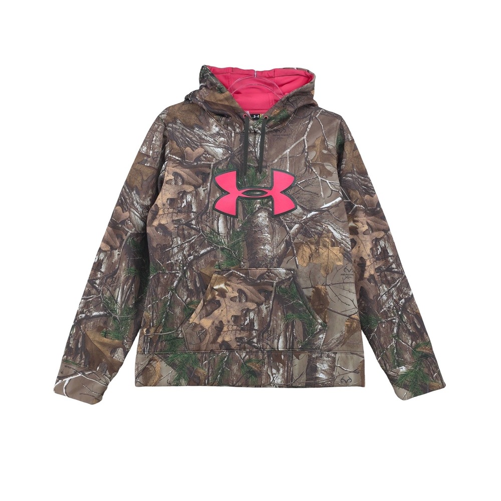 Under Armour Realtree Camo Hunting Outdoor Pullover Hoodie Womens M